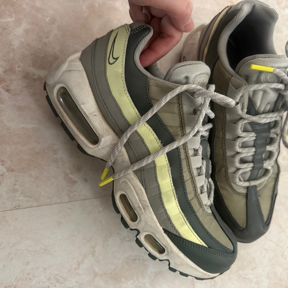 Nike Air Max Shoes in Gray and Lime